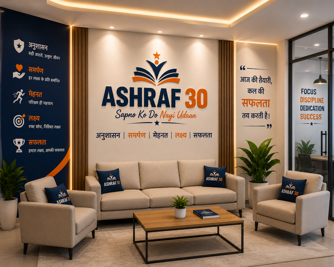 Students at Ashraf 30 coaching institute